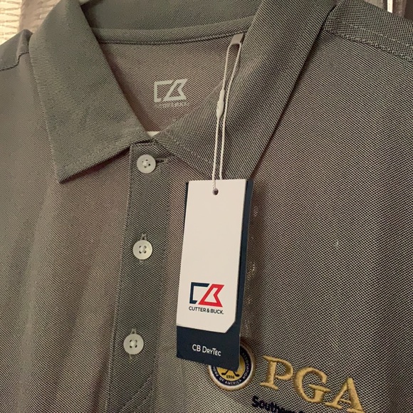 Cutter buck pga gray polo large - Picture 4 of 5